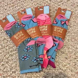 Life Is Good Kids' Floral and Heart Socks Set